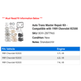 thumbnail image 2 of Auto Trans Master Repair Kit - Compatible with 1989 Chevy R2500, 2 of 2