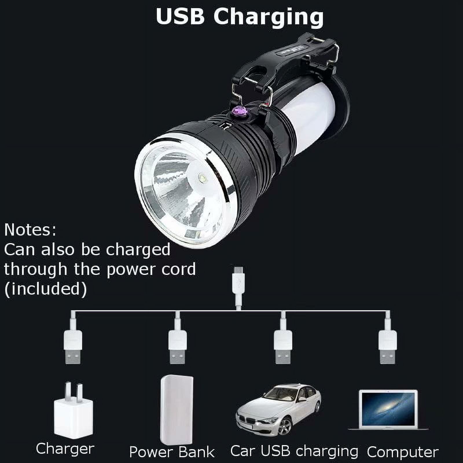 VicTsing Solar Power Rechargeable Battery LED Flashlight Camping Tent Light Lantern Lamp-US Plug
