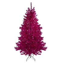 6 ft. Metallic Pink Tinsel Artificial Christmas Tree - Unlit