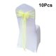 thumbnail image 3 of 10pcs Bowknot diseñó la silla de la cinta No-lazo de la silla Sash del arco Hotel de la boda Banquete de la silla cubierta de la silla de nuevo decoración (amarillo brillante), 3 of 7
