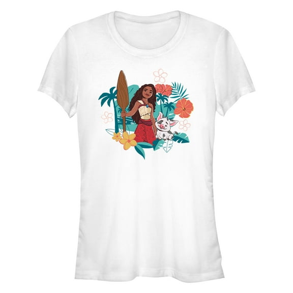 Junior's Moana 2 Pua and Moana Graphic T-Shirt