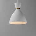 thumbnail image 4 of 11302WTSBR-Maxim Lighting-Carillon - 1 Light Mini Pendant-11.75 Inches Tall and 10.5 Inches Wide-White/Satin Brass Finish    -Traditional Installation, 4 of 5