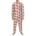 thumbnail image 3 of Honeii Hand drawn octopus Pattern Mens Pajamas Set,2pcs Men's Lounge Long Sleeve Sleep Shirt and Pajama Bottoms Sleepwear Set,Mens Pjs Sets-XX-Large, 3 of 7