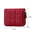 thumbnail image 2 of Yucurem Fashion Women Wallet Short Coin Purse Mini Coin Card Money Holder (Red), 2 of 6