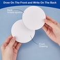 thumbnail image 4 of 24 Pcs Canvas Panels Wood and Linen Painting Canvas Flat Round Blank Oil Paint Board White 10x0.3cm, 4 of 5