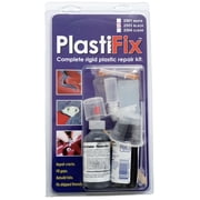Polyvance 2503 PlastiFix Rigid Plastic Repair Kit, Black, 8 Piece Set