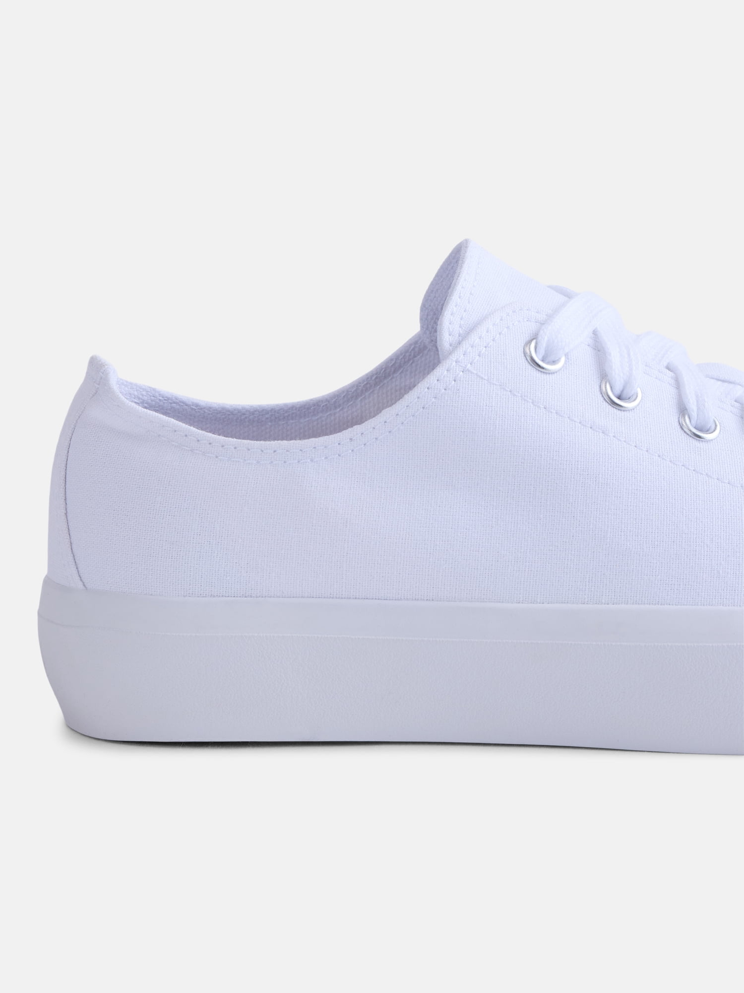 No Boundaries Canvas Lace Up Sneakers, Women's