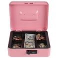 thumbnail image 4 of Caja Fuerte de Acero Xydled Rosa con Cerradura de Combinación y Bandeja Extraíble para Monedas, 4 of 8