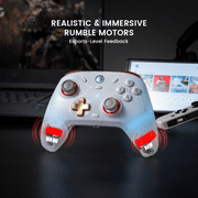 GameSir Cyclone 2 Pro Wireless Controller for Switch, Windows PC, Steam, Android, iOS, PC Game Controller with Mag-Res™ TMR Sticks, Hall Effect Triggers, RGB Lightning, 6-Axis Gyro, Turbo -Black