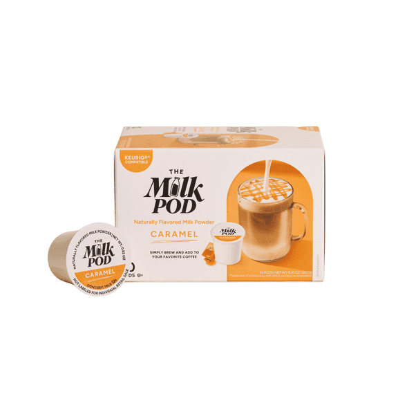 The Milk Pod | Caramel Milk Pods, Compatible with Keurig®* K-Cup®* Coffee Makers