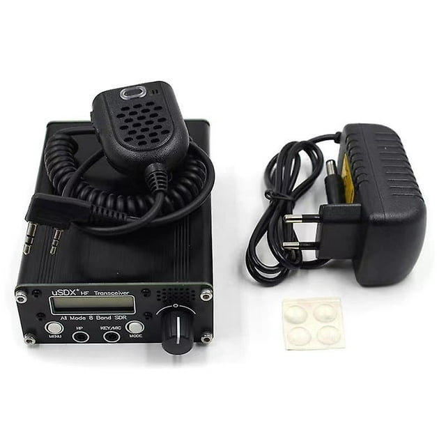 Usdr Usdx+plus V2 8-band Sdr Transceiver Hf Ssb Qrp Lcd With Display Speaker Microphone Hf Transceiver With Eu Plug