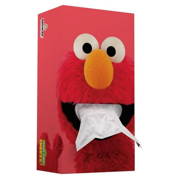 Blowze Tissues 6085850 124 Count Sesame Street Facial Tissue, Red - Pack of 24