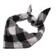 thumbnail image 5 of Bufanda para Perros Colco Mascota Toalla de Saliva Clásica Estampado de Cuadrícula Triangular Negro Blanco, 5 of 8
