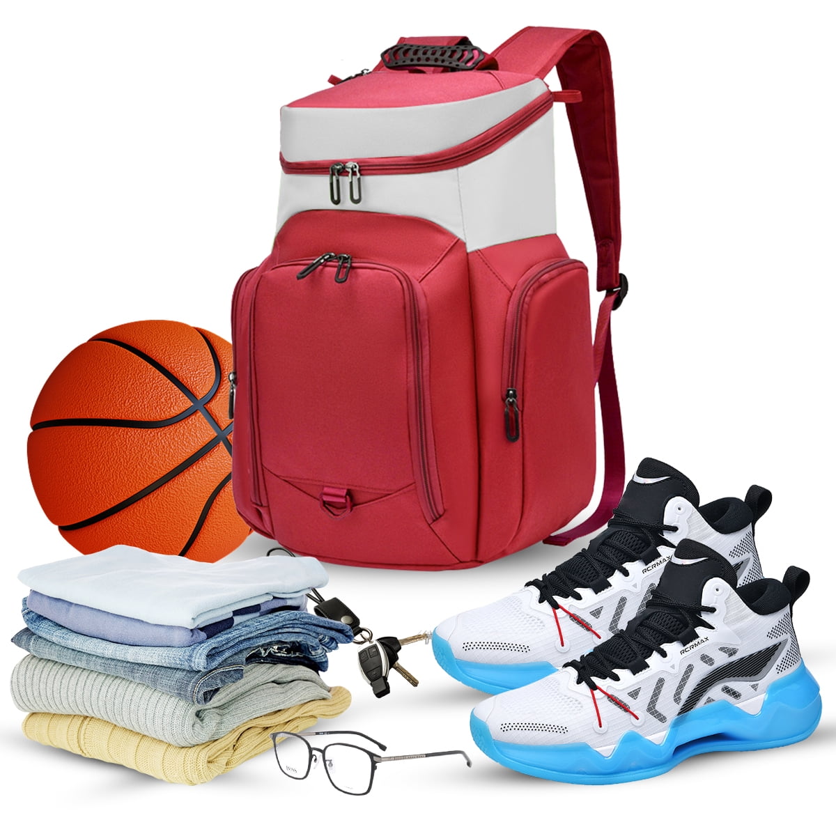 Filet De Transport Pour Balles AOEVUIR - Sac Réutilisable Avec Mousqueton Pour Basketball Football