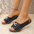 thumbnail image 5 of Orthopedic Sandals for Women Comfortable Beach Orthotic Sandals with Arch Support Black 6.5, 5 of 7