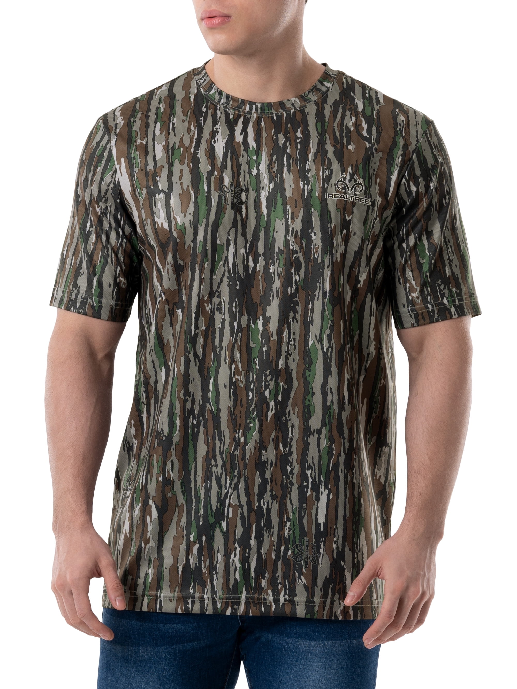 Realtree Men's Short Sleeve Performance Camo Tee 2-Pack Bundle