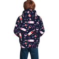 thumbnail image 2 of KLL Unisex Kids Boys Girls Hooded Pocket Pullover Hoodies-Love Wine, 2 of 6