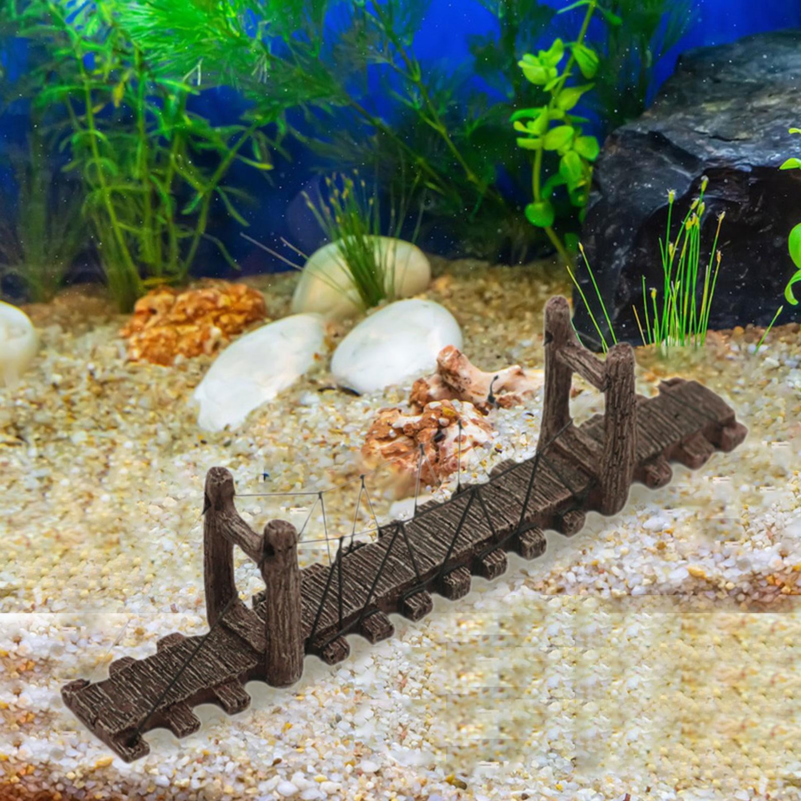 Bvdfgk Aquarium Decoration, Bridge Ornament, Bridge Crafts, Creative Resin Figurine for M