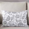 thumbnail image 3 of Vintage Farmhouse Paisley Plant Leaf King Size Pillow Cover, Pillowcase Protectors with Zipper, Breathable Decorative Throw Pillow Case Cover, Pillow Shams for Couch Sofa 20x36Inch, 3 of 7