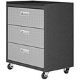 thumbnail image 1 of Pemberly Row 3-Drawer Modern Metal Mobile Garage Cabinet in Gray, 1 of 12
