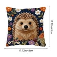 thumbnail image 3 of Short Lint Pillow Cover 18 Inch, Usavan Cute Embroidery Decorative Throw Pillowcase, Three Dimensional Effect Soft Comfortable Pillow Cover for Sofa Bedroom Living Room Home Decor, 3 of 6