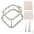 thumbnail image 1 of Luzkey Desktop Embroidery Frame Tools Reusable Accessories Cross Stitch Frame with s Replacement Needles for Crafts Set C, 1 of 8