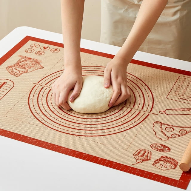Alfombrilla de silicona para hornear masa de pastelería QUELLANCE, 50 x 70 cm, con medidas