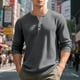 thumbnail image 4 of pstuiky Camisas casuales de manga larga para hombre, Blusas casuales con botones y cuello redondo de manga larga con degradado para hombre tops de invierno para hombre l, 4 of 9