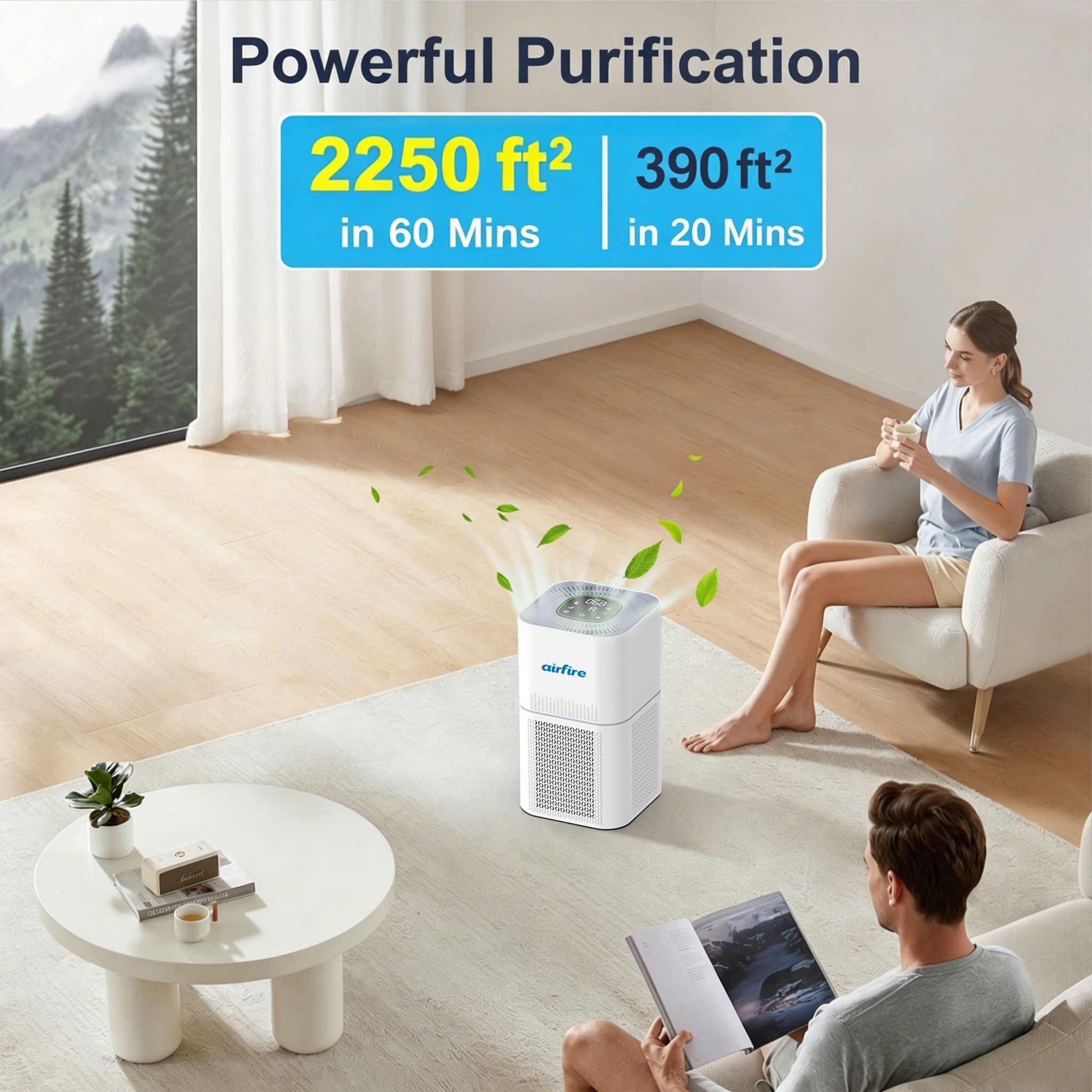 AIRFIRE AP302 WiFi Air Purifier For Large Rooms photo 2