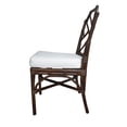 thumbnail image 4 of NPD Furniture Kara 21" Fabric and Rattan Chair in Brown (Set of 2), 4 of 10
