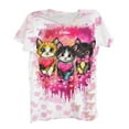 thumbnail image 2 of Xdegoge Valentines Day Tshirts for Women Plus Size Cute Cats Print T-Shirt Summer Heart Graphic Tees Short Sleeve Crew Neck Shirts, 2 of 6