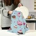 thumbnail image 6 of GZHJMY Cupcakes Yummy Colorful Kitchen Towel, Dish Towels Quick Drying Tea Towels Absorbent Hand Towels for Kitchen Sink Dinner Table 28 x 18 Inches, Set of 4, 6 of 7