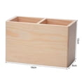thumbnail image 5 of Sylvtty Multi-Segment Unpainted Pen Holder Wood Student Stationery Pencil Storage Box for Office, 5 of 7