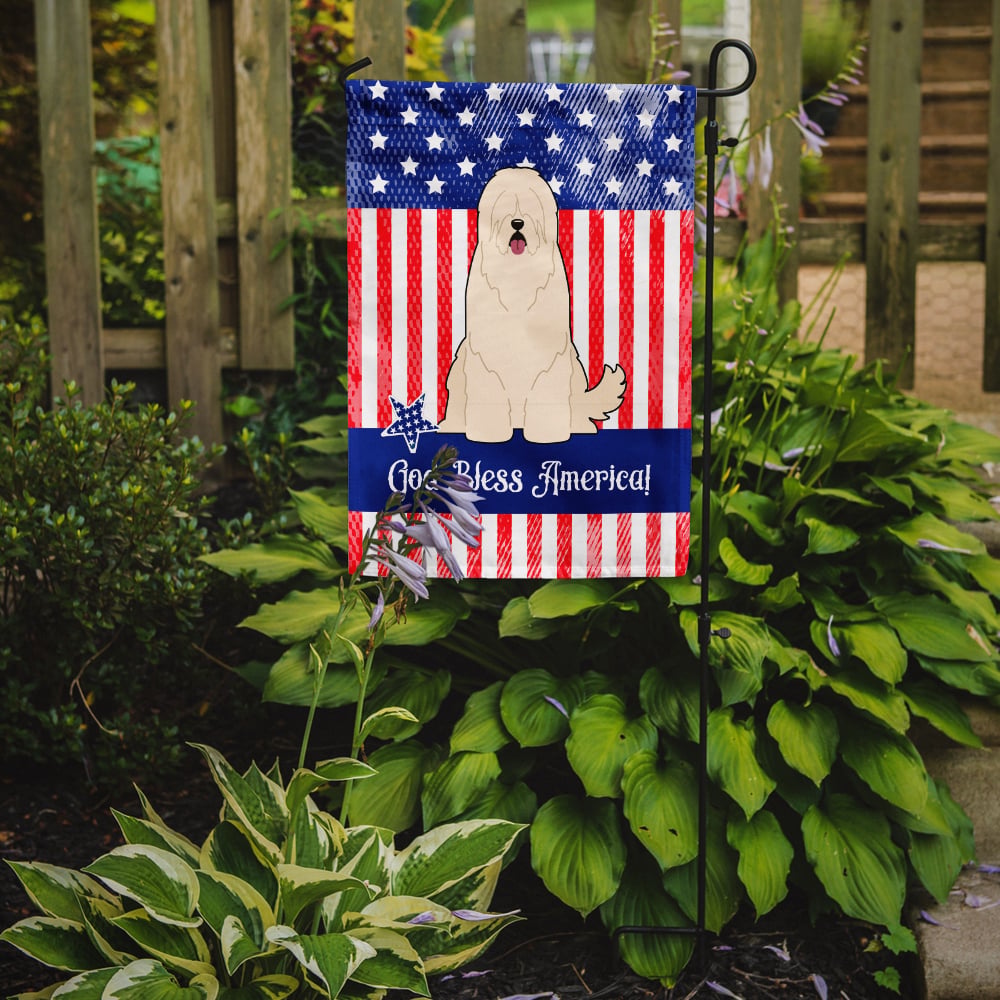 thumbnail image 2 of Caroline's Treasures BB3019GF Patriotic USA South Russian Sheepdog Flag Garden Size , Small, multicolor, 2 of 2