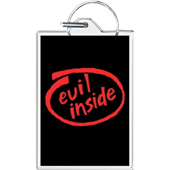 Evil Inside Keychain