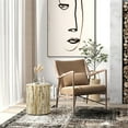 thumbnail image 2 of Chic Rattan Coffee Table | Durable Concrete Accent Side Table | Tan, 14.6" Round Top, 16.9" H | Indoor/Outdoor Patio Furniture, 2 of 7