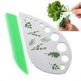 thumbnail image 2 of Ikeay Handheld Slicer Tool, 9 Holes Herb Stripper Stainless Steel Herb Pealer Kitchen Vegetable Leaf Stripping Tool, Cutter, 2 of 6