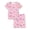 Light Purple Dachshunds (Short sleeves & Shorts), variant on Girls' Short Sleeve Pajama Set Cotton Slim Fit All-Over Cute Dinosaurs Print Soft Kids Sleepwear Size 10