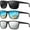 (3 Pack) Black/Ice Blue/Silvery, variant on Polarized Sunglasses for Men, Lightweight Sun Glasses with UV Protection for Driving Fishing Golf
