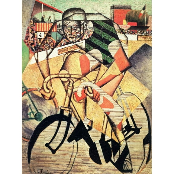 At The Cycle Racetrack - CANVAS OR FINE PRINT WALL ART