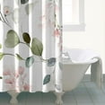 thumbnail image 3 of Ensemble de Rideaux de Douche avec Encliquetage, Vigne de Feuille Verte Lvy (3) Rideaux de Douche Imperméables, Doublure de Douche, Rideau de Bain Chic Contemporain en Polyester, 72x72 Pouces, 3 of 4