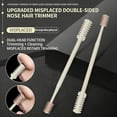 thumbnail image 3 of ONLYEOR 3PCS 2-in-1 Nose Hair Trimmer, Double Sided Nose Hair Cutter, Portable Nostril Hair Remover Tool, Portable 360° Rotating Manual Nose Hair Trimmer for Men and Women (A), 3 of 7