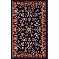 Tayse Sensation Area Rug 4797 NAVY Traditional Navy Blue Vines Leaves 2' x 3' Rectangle