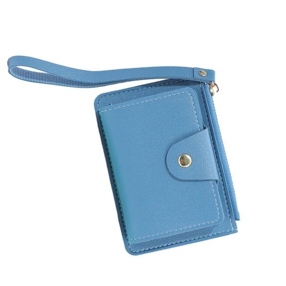 YIEMEEN PU Wristlet Wallet Bank Card Holder Zipper Pouch Mini Purse for Women Girl