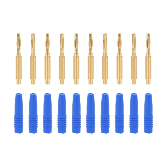 Male Connector Banana Plug,10pcs Banana Plugs Gold Banana Plugs Banana Plugswith Housing Built for the Future