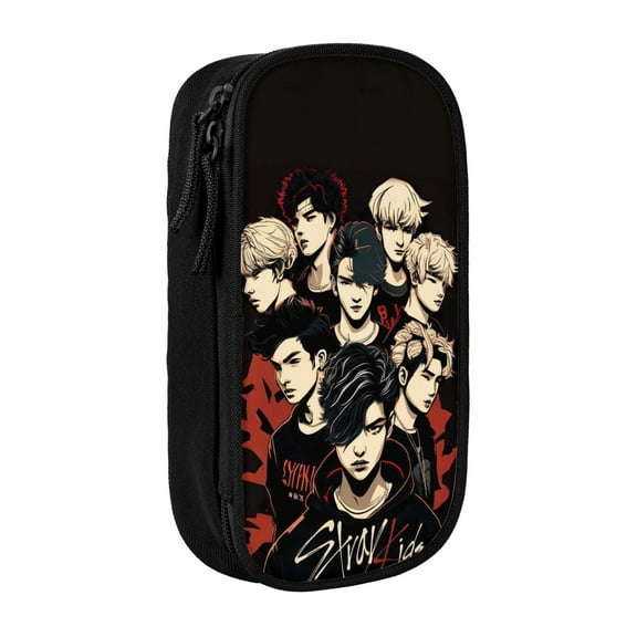 Stray K-Ids Pencil Case, Large Capacity Pen Bag With Zipper Pencil Pouch Organizer For Office College Study