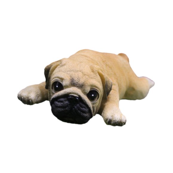 Estatua de cachorro, adorno de escritorio para coche, centro de mesa, colección, regalo de inauguración de la casa, mini Cachorro acostado