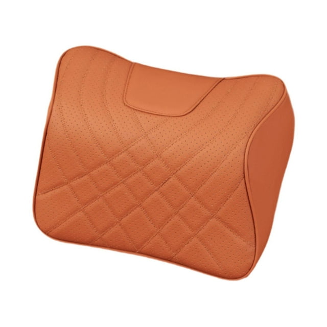 Almohada para reposacabezas de coche, almohada cervical para coche, cojín extraíble para la cabeza, almohada para el cuello del coche Naranja