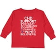thumbnail image 3 of Inktastic CHD Awareness Month Boys or Girls Long Sleeve Toddler T-Shirt, 3 of 5