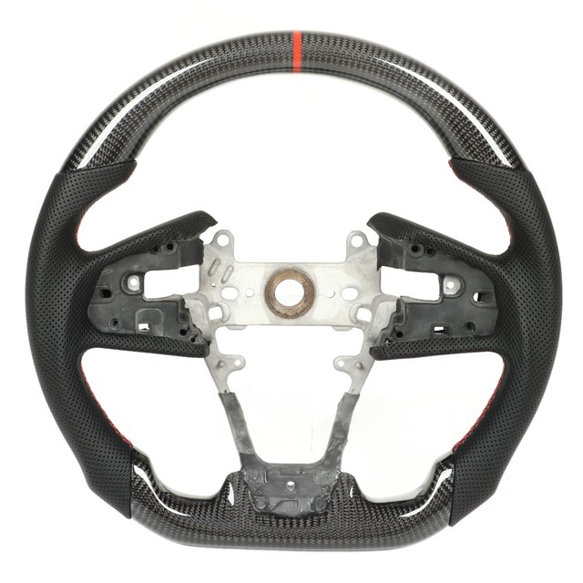Car Steering Wheel, Sport Racing Steering Wheel Carbon Fiber Hand Grips For